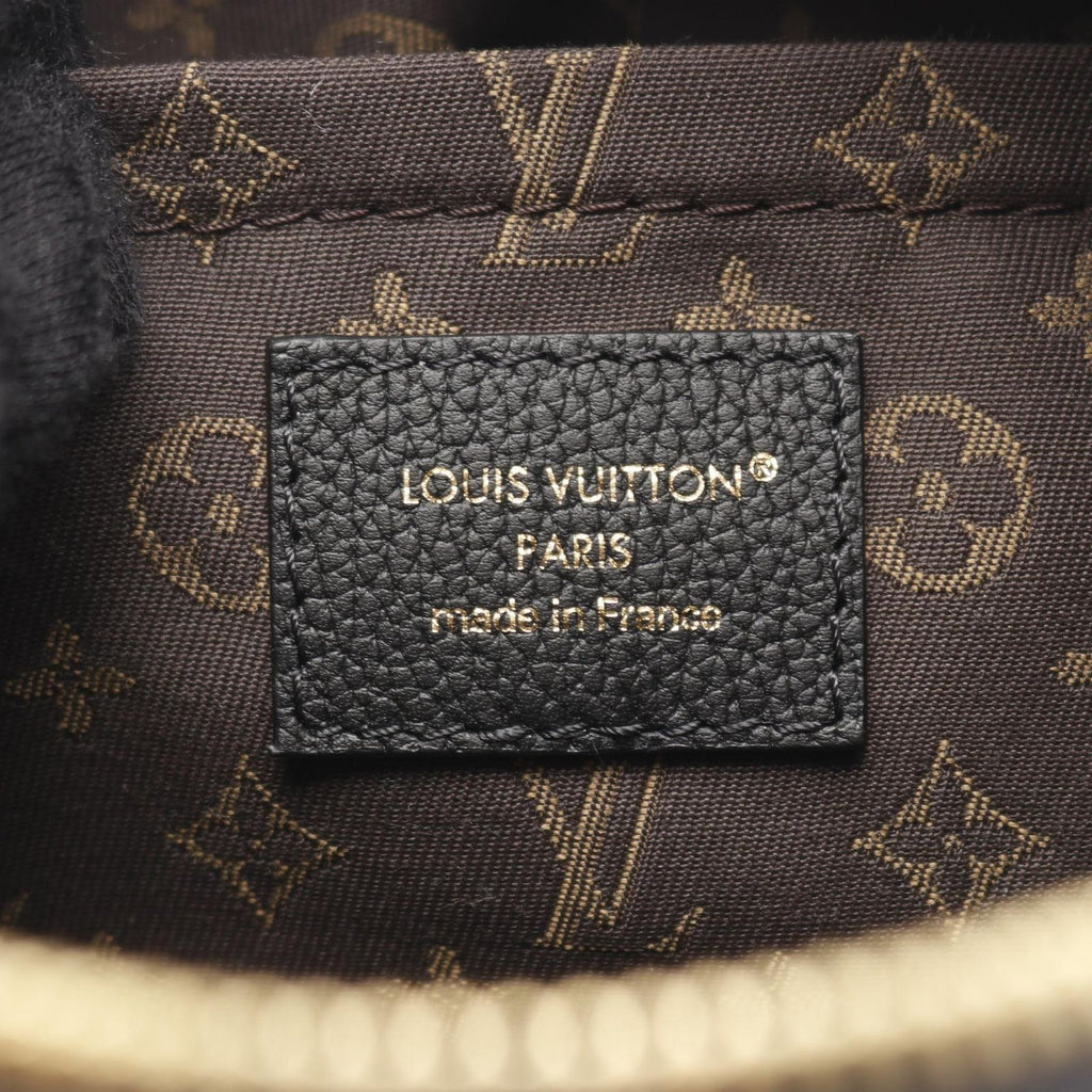 Louis Vuitton Shoulder Bag PM Monogram Noir Leather — view 4