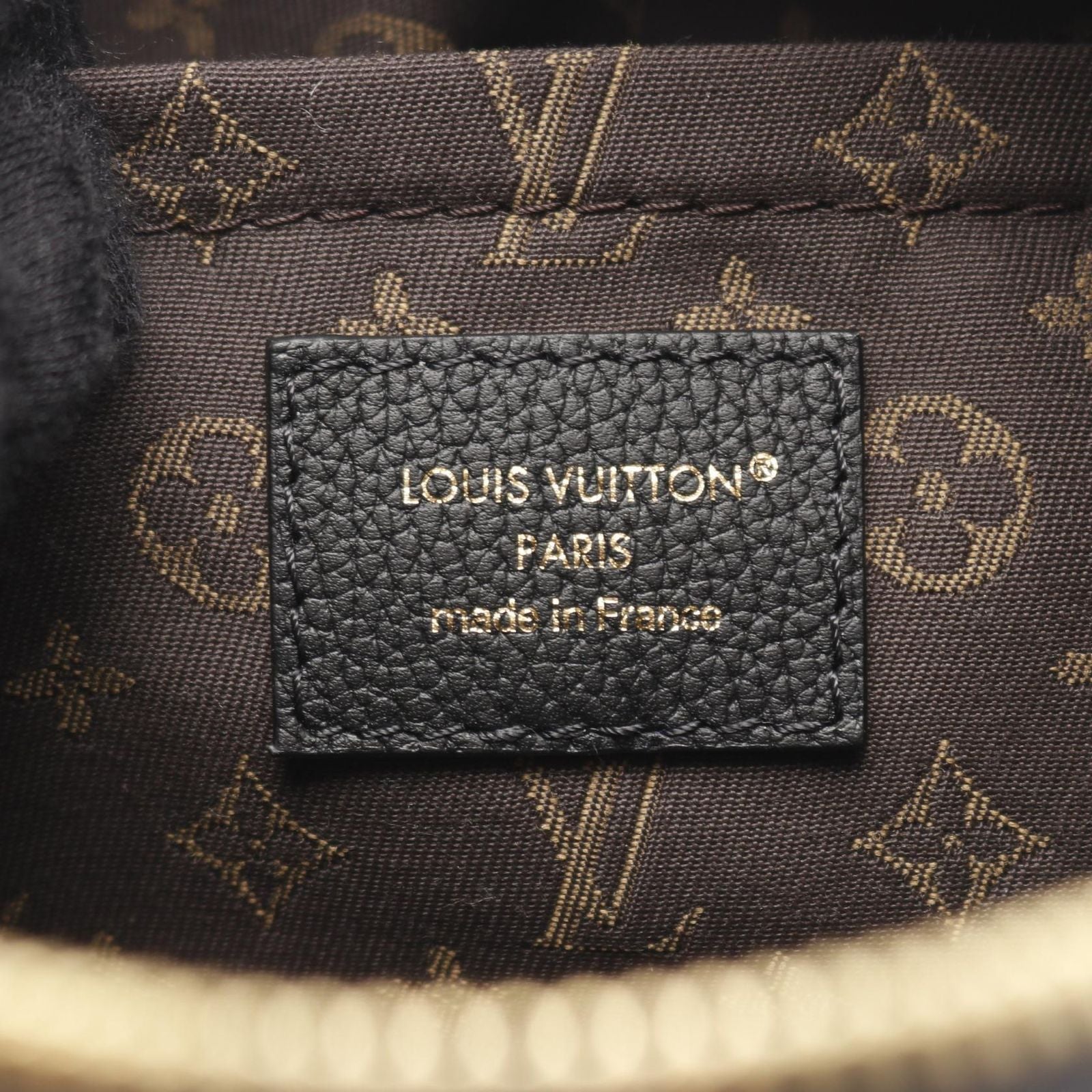 Louis Vuitton Shoulder Bag PM Monogram Noir Leather — view 4
