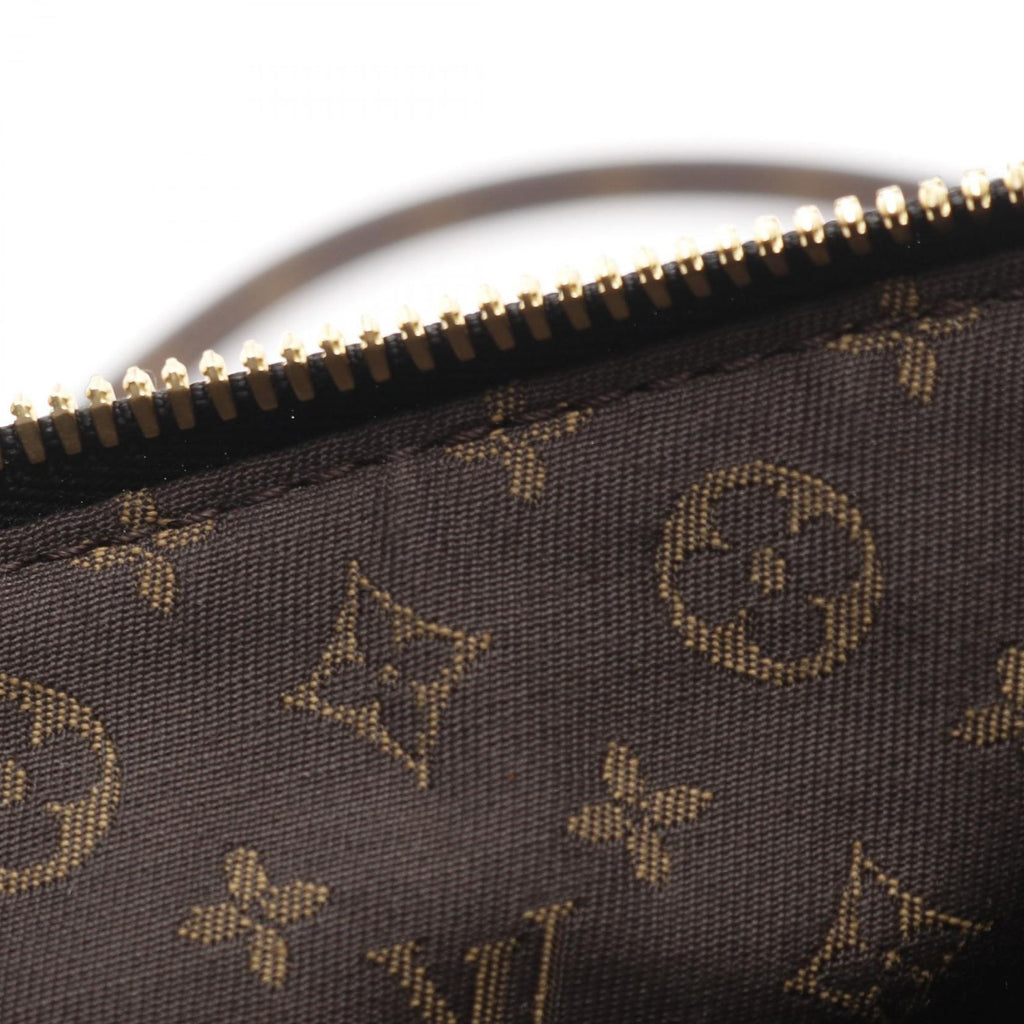 Louis Vuitton Shoulder Bag PM Monogram Noir Leather — view 8