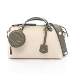 Fendi Handbag by the Way Medium Midi Nalale Khaki Canvas