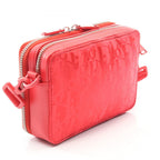 Dior Dio Shoulder Bag Erl Red Nylon Leather Erl Jipouch Quilted — view 2