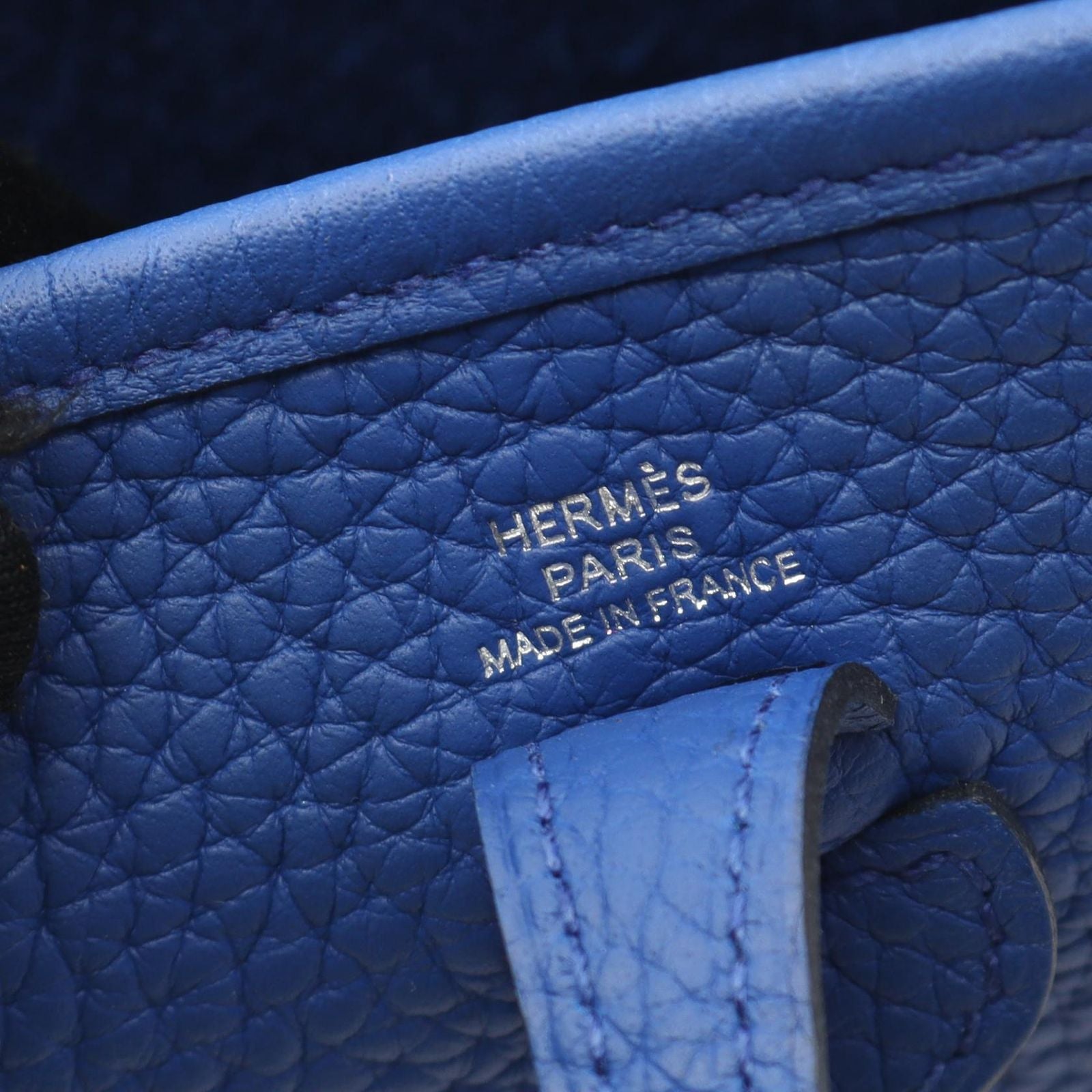 Hermes Shoulder Bag TPM Amazon Blue Ble Leather TPM — view 4