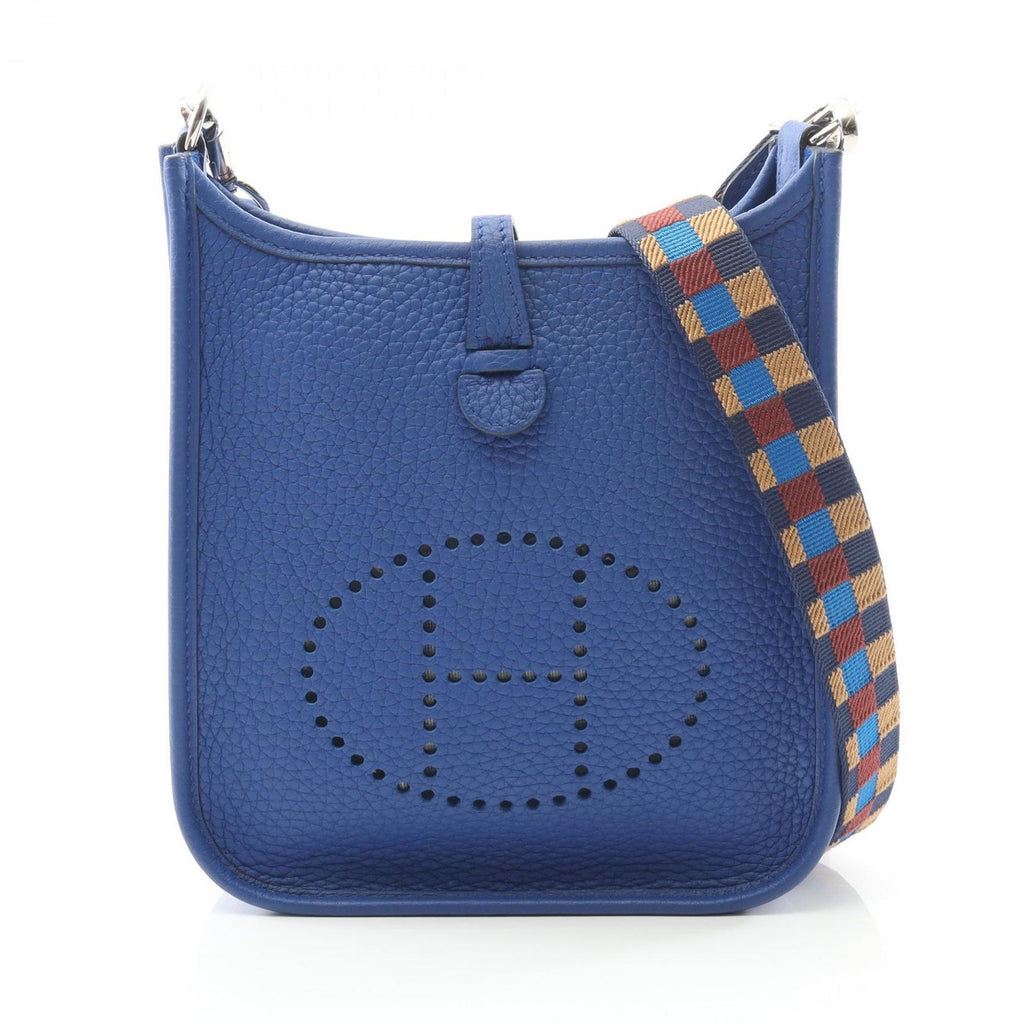 Hermes Shoulder Bag TPM Amazon Blue Ble Leather TPM