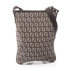 Fendi Shoulder Bag of Da Ninebrown Canvas Leather