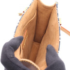 Louis Vuitton Handbag Sac Plat Since Navy Canvas Leather — view 3