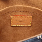 Louis Vuitton Handbag Sac Plat Since Navy Canvas Leather — view 4