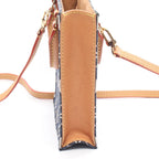 Louis Vuitton Handbag Sac Plat Since Navy Canvas Leather — view 6