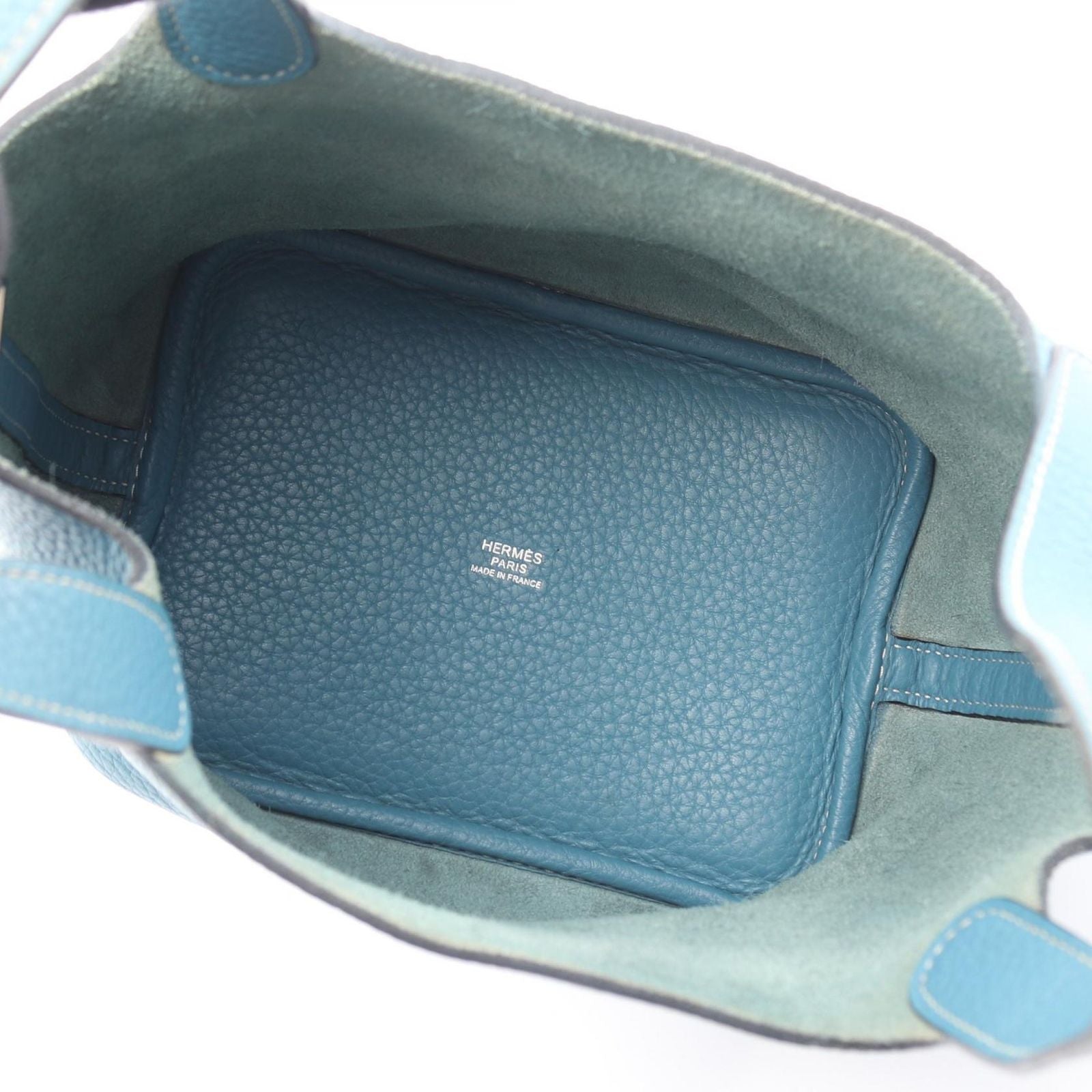 Hermes Handbag Picotin Lock PM Blue Leather — view 3