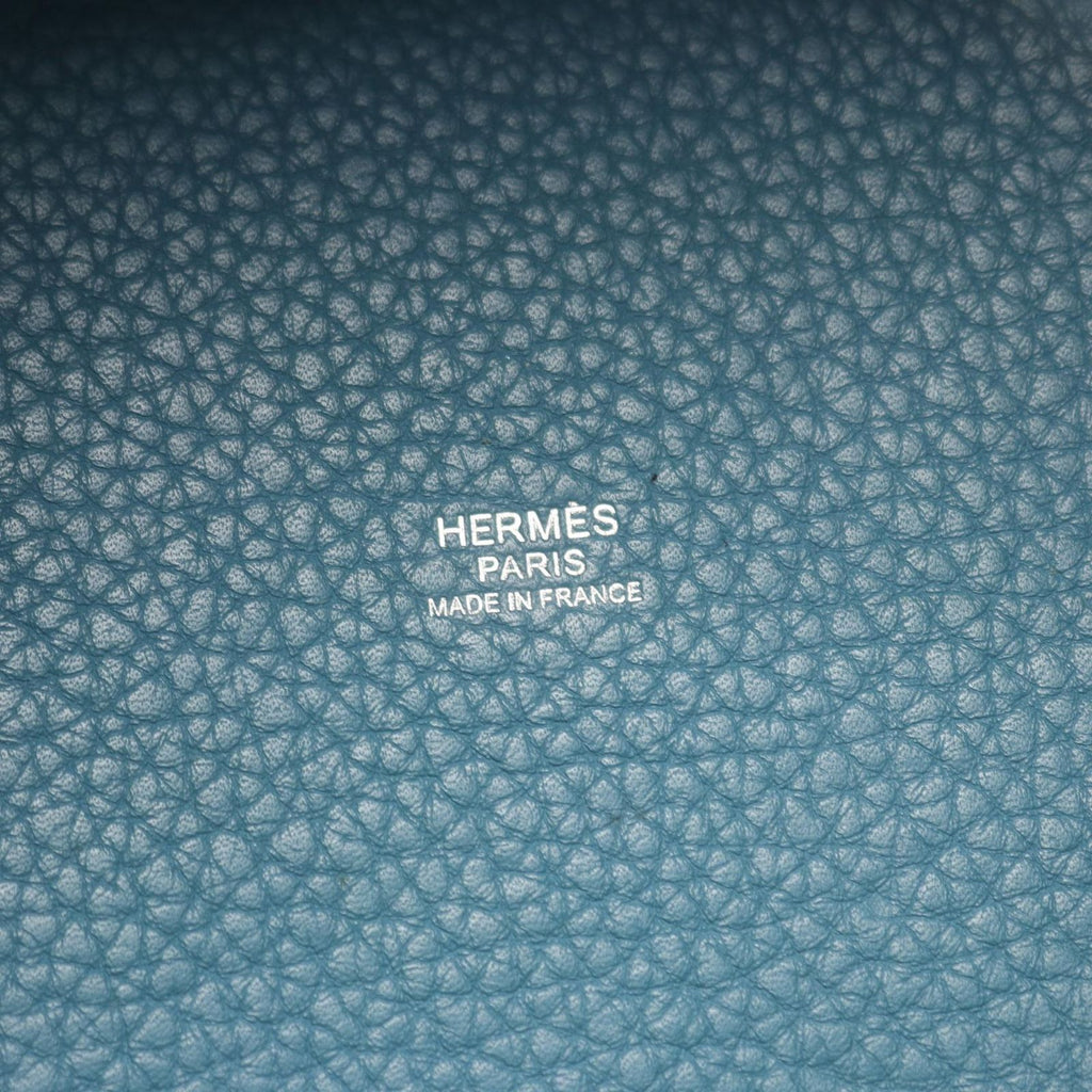 Hermes Handbag Picotin Lock PM Blue Leather — view 4