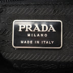Prada Handbag Black Nylon Triangle Logo — view 4