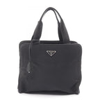 Prada Handbag Black Nylon Triangle Logo