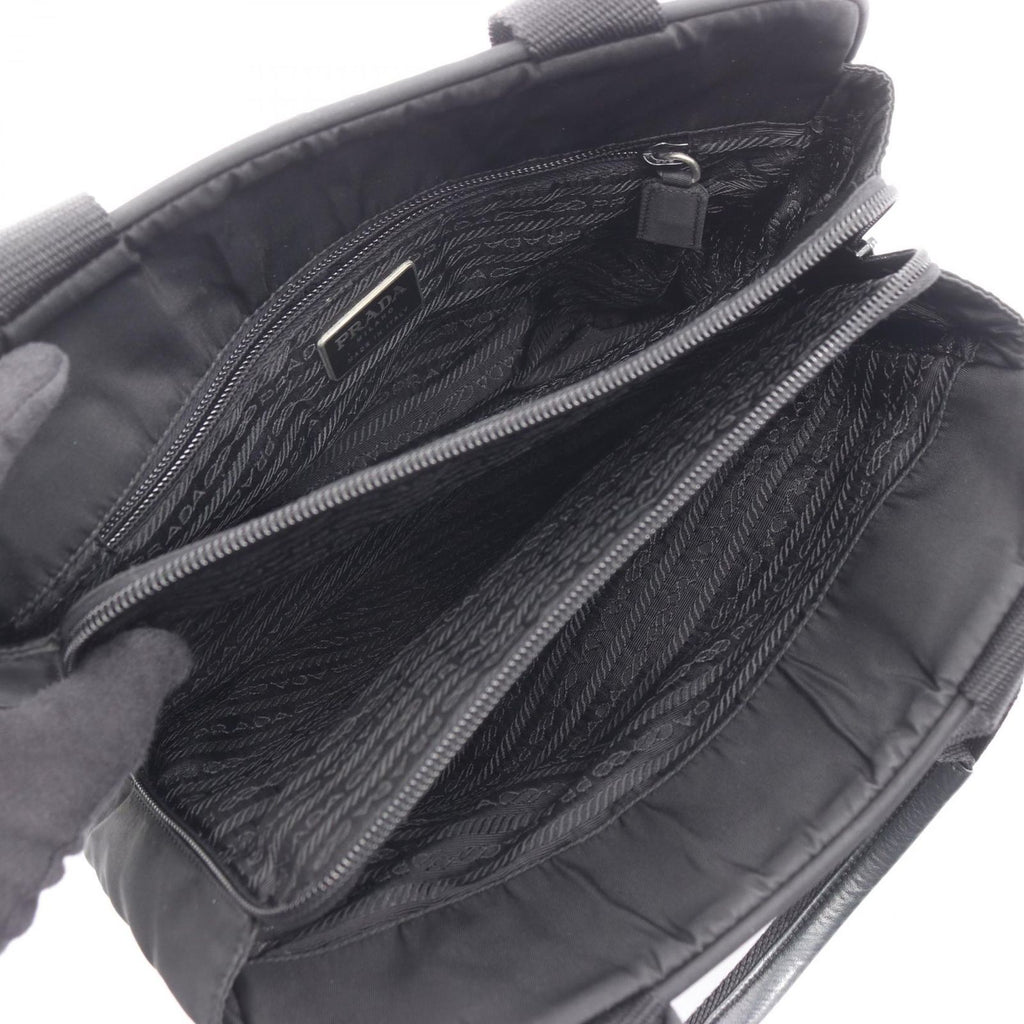 Prada Handbag Black Nylon Triangle Logo — view 3