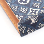 Louis Vuitton Handbag Petite Sac Plat Since Blue Canvas Leather — view 7