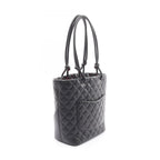 Chanel Tote Cambon Line Black Enamel Leather Patent — view 2