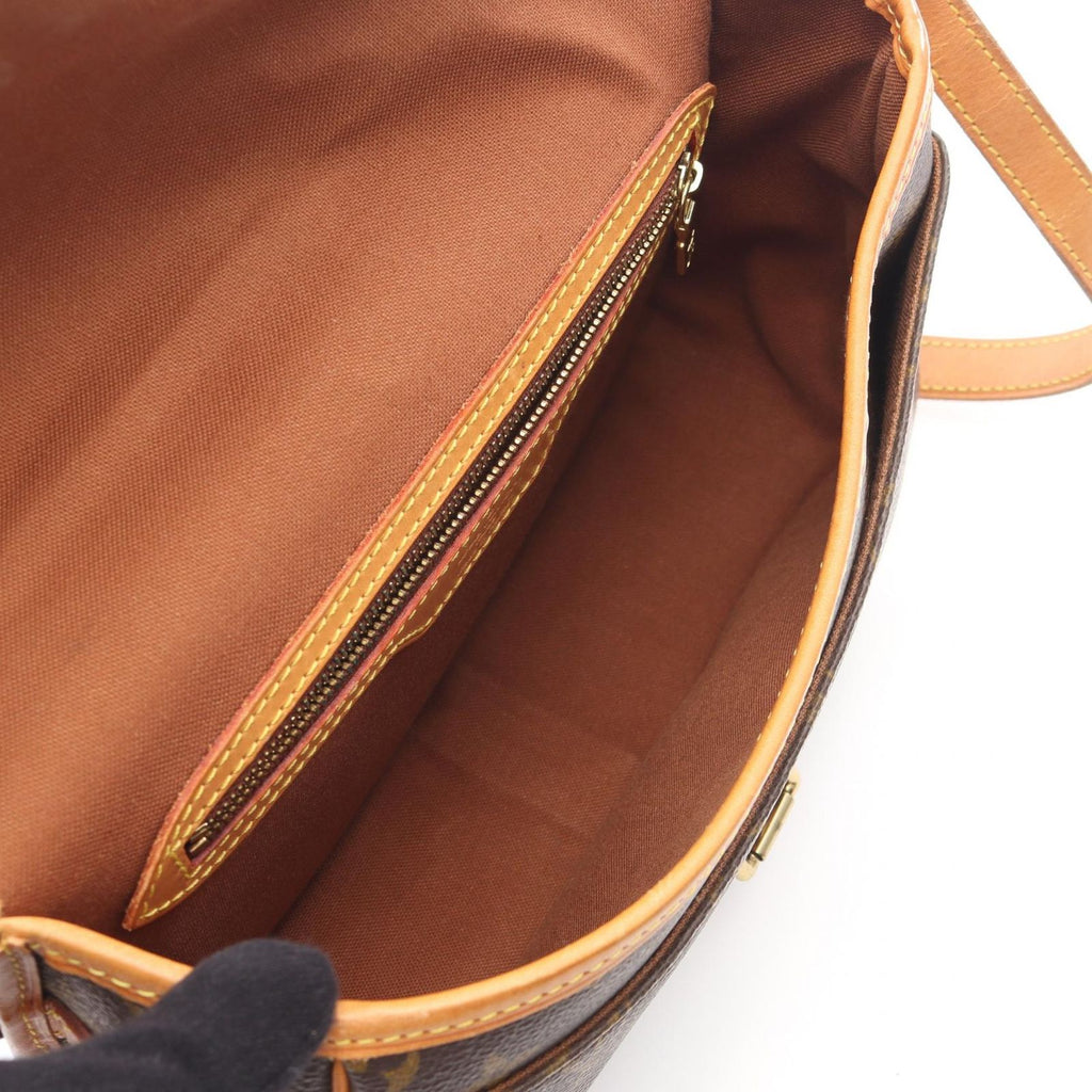 Louis Vuitton Shoulder Bag Sologne Coating Ting Canvas Leather — view 3