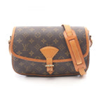 Louis Vuitton Shoulder Bag Sologne Coating Ting Canvas Leather