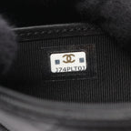 Chanel Bifold Wallet Quilted Black Caviar Leather Zip — view 6