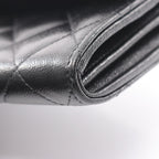 Chanel Bifold Wallet Quilted Black Caviar Leather Zip — view 8