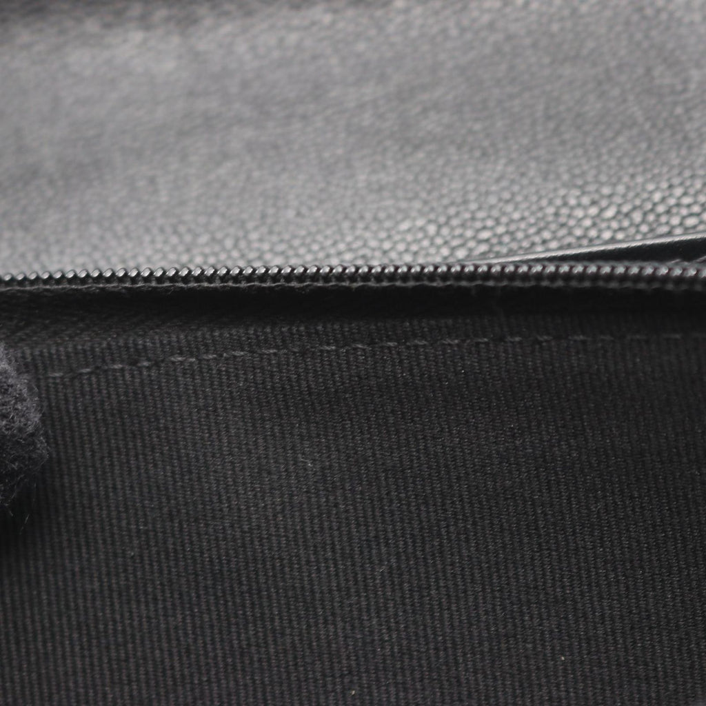 Chanel Bifold Wallet Quilted Black Caviar Leather Zip — view 7