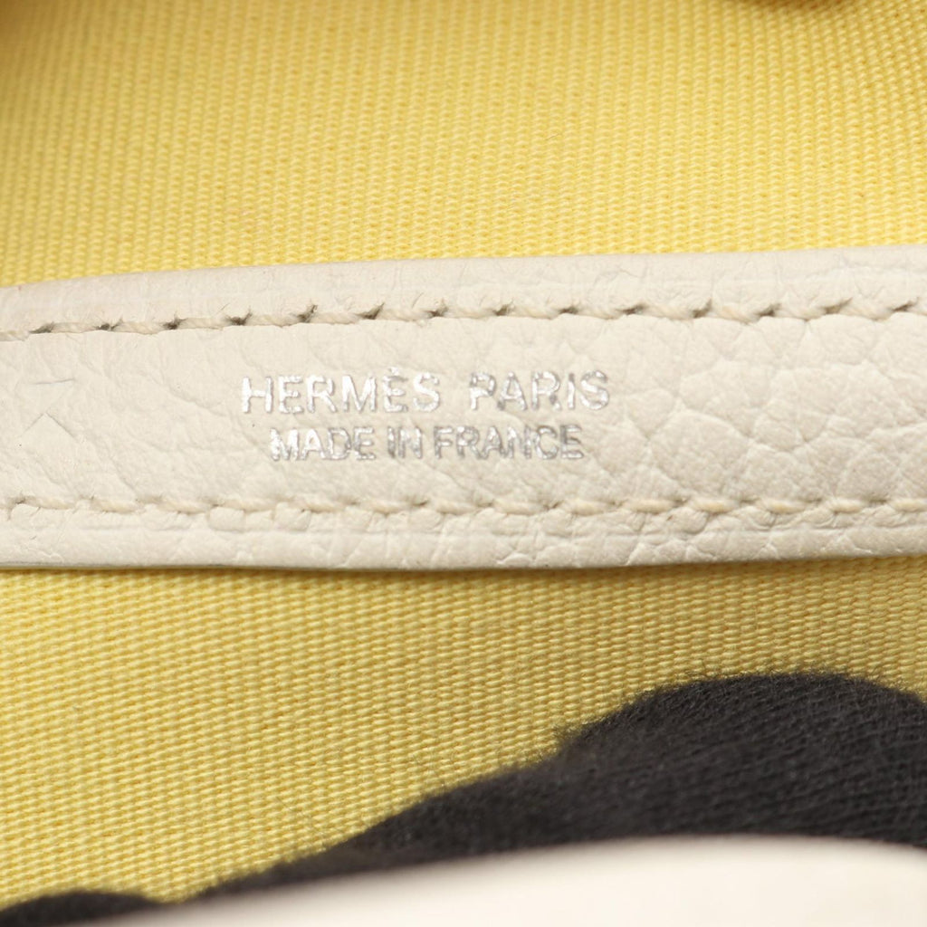 Hermes Tote Garden Party TPM Souffle White Canvas — view 4