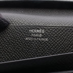 Hermes Bifold Wallet Bearn Souffle Black Leather — view 5