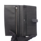 Hermes Bifold Wallet Bearn Souffle Black Leather — view 3