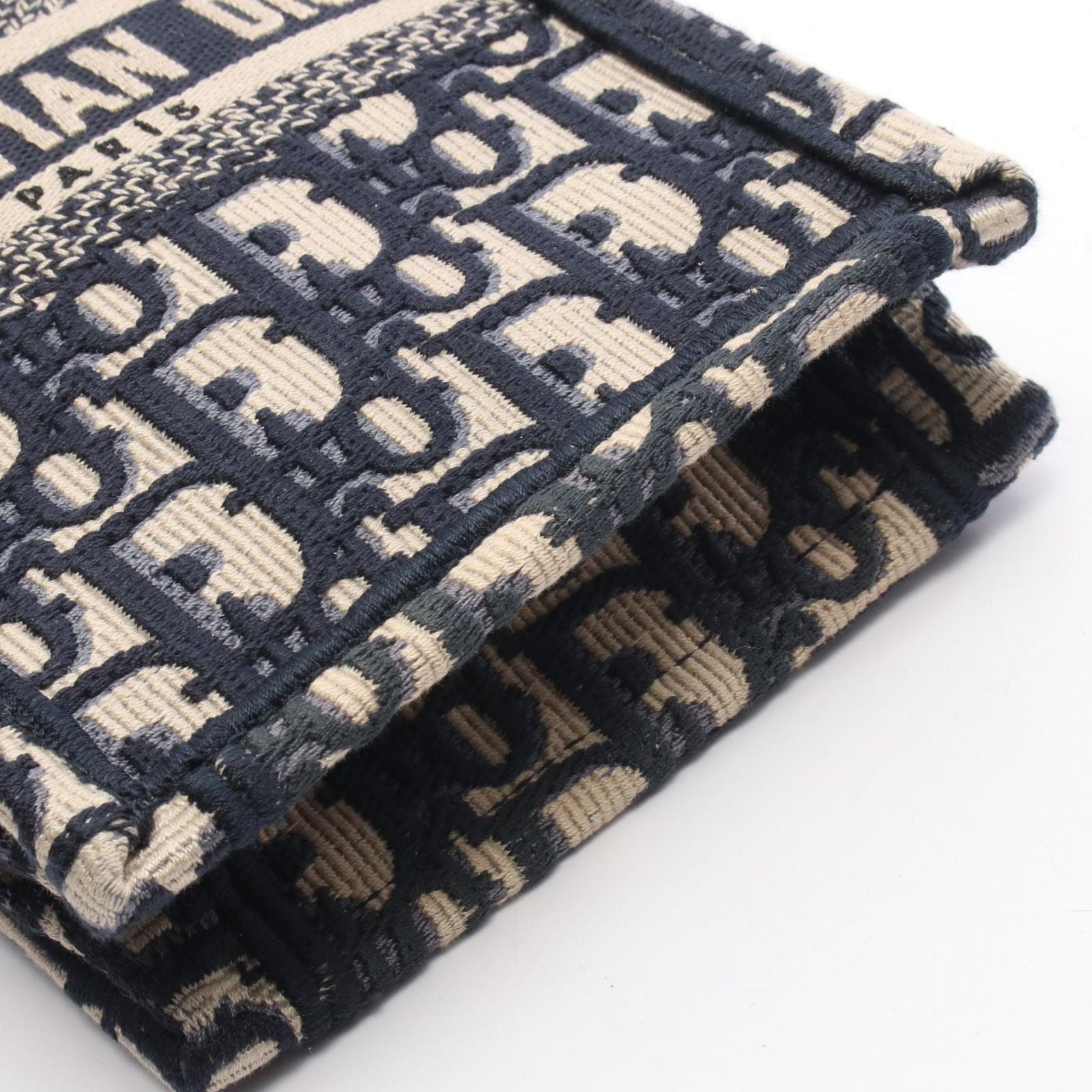 Dior Handbag Book Tote Tikal Mini Phone Oh Breek Navy Canvas Oh Oblique Cook — view 5