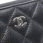 Chanel Coin Case Classic Zip Spa Quilted Black Fu — view 8