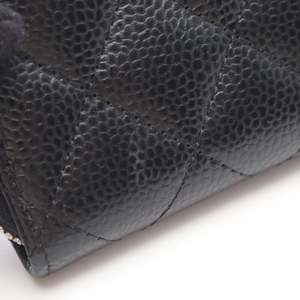 Chanel Coin Case Classic Zip Spa Quilted Black Fu — view 6