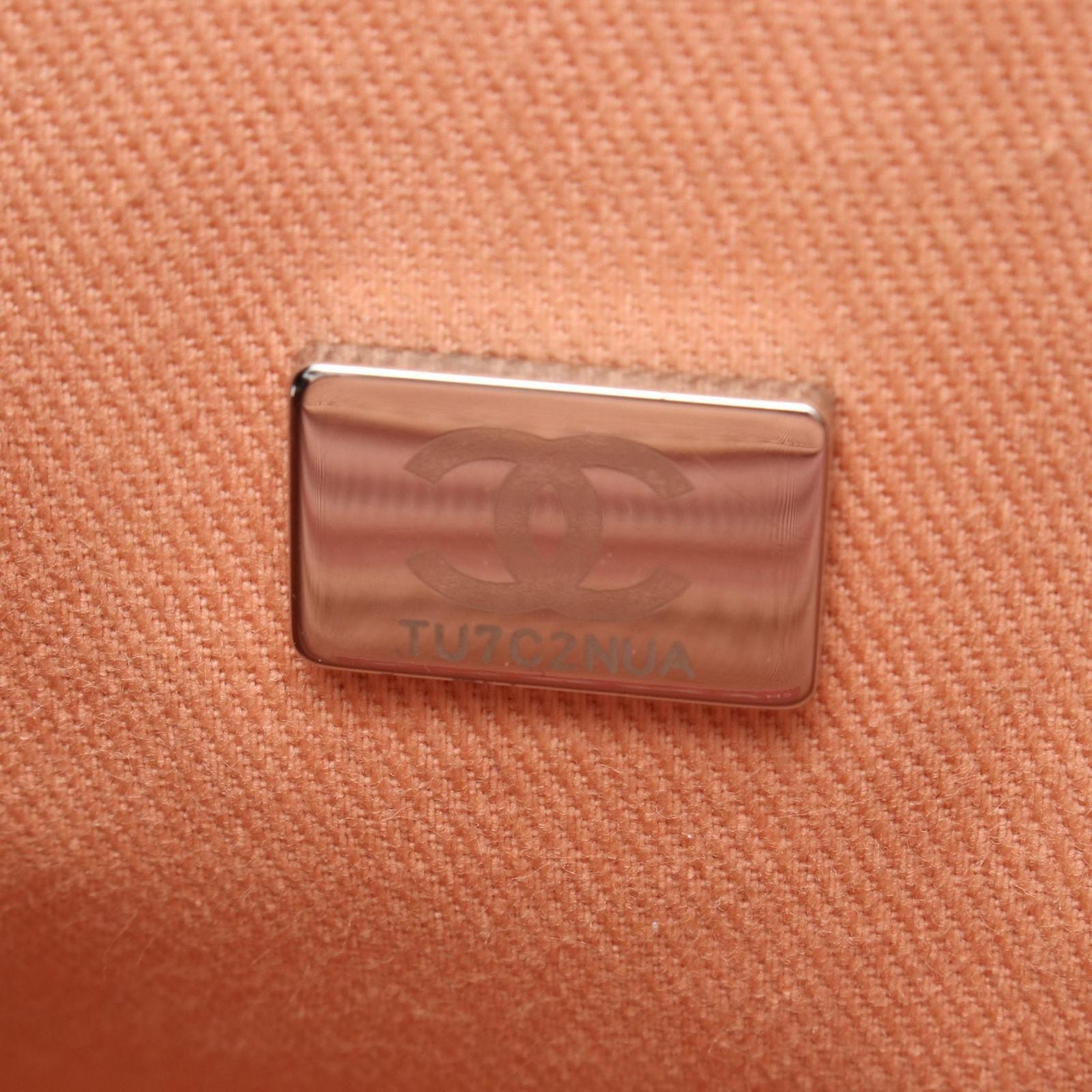 Chanel Shoulder Bag Deauville Sa Mont Pink Canvas Leather — view 5