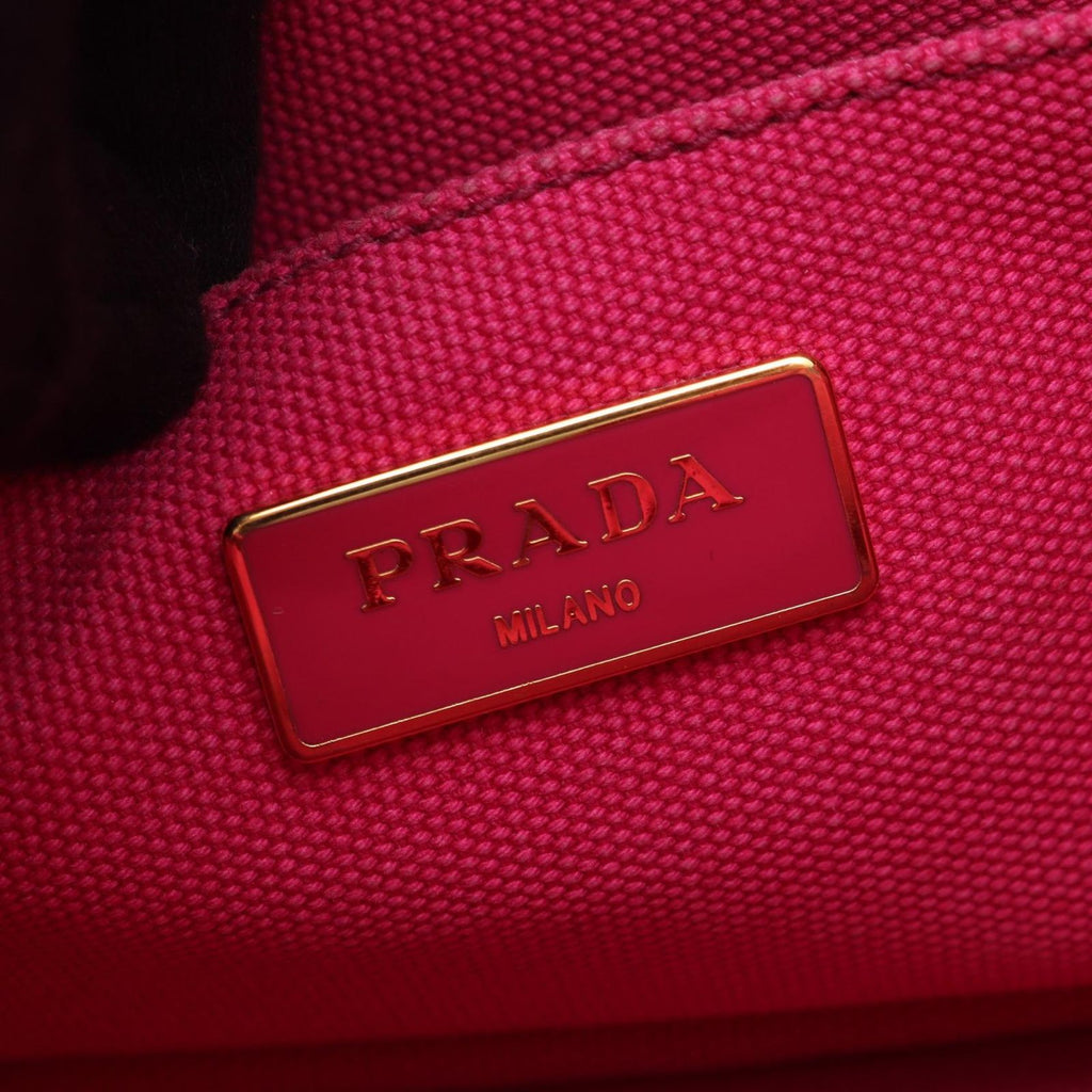 Prada Tote Canapa Hu Xia Pink Canvas 2-Way — view 4