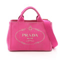 Prada Tote Canapa Hu Xia Pink Canvas 2-Way