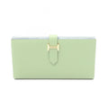 Hermes Bifold Wallet Bearn Souffle Verso CC Vert Cricket Blue Brum Leather