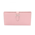 Hermes Bifold Wallet Bearn Soufflelo Zusakura Leather Zus