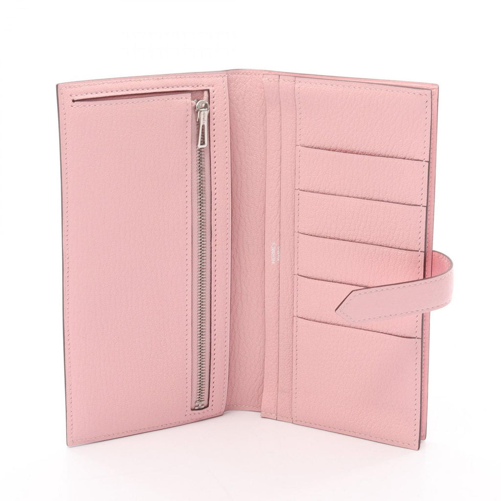 Hermes Bifold Wallet Bearn Soufflelo Zusakura Leather Zus — view 3