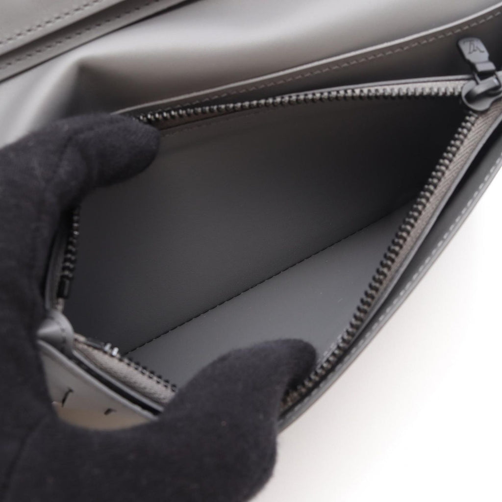 Louis Vuitton Bifold Wallet Portefeuille Brazza Gray Leather — view 6