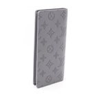 Louis Vuitton Bifold Wallet Portefeuille Brazza Gray Leather — view 2