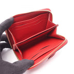 Louis Vuitton Coin Case Zippy Coinpa Cerise Leather Sledy — view 3