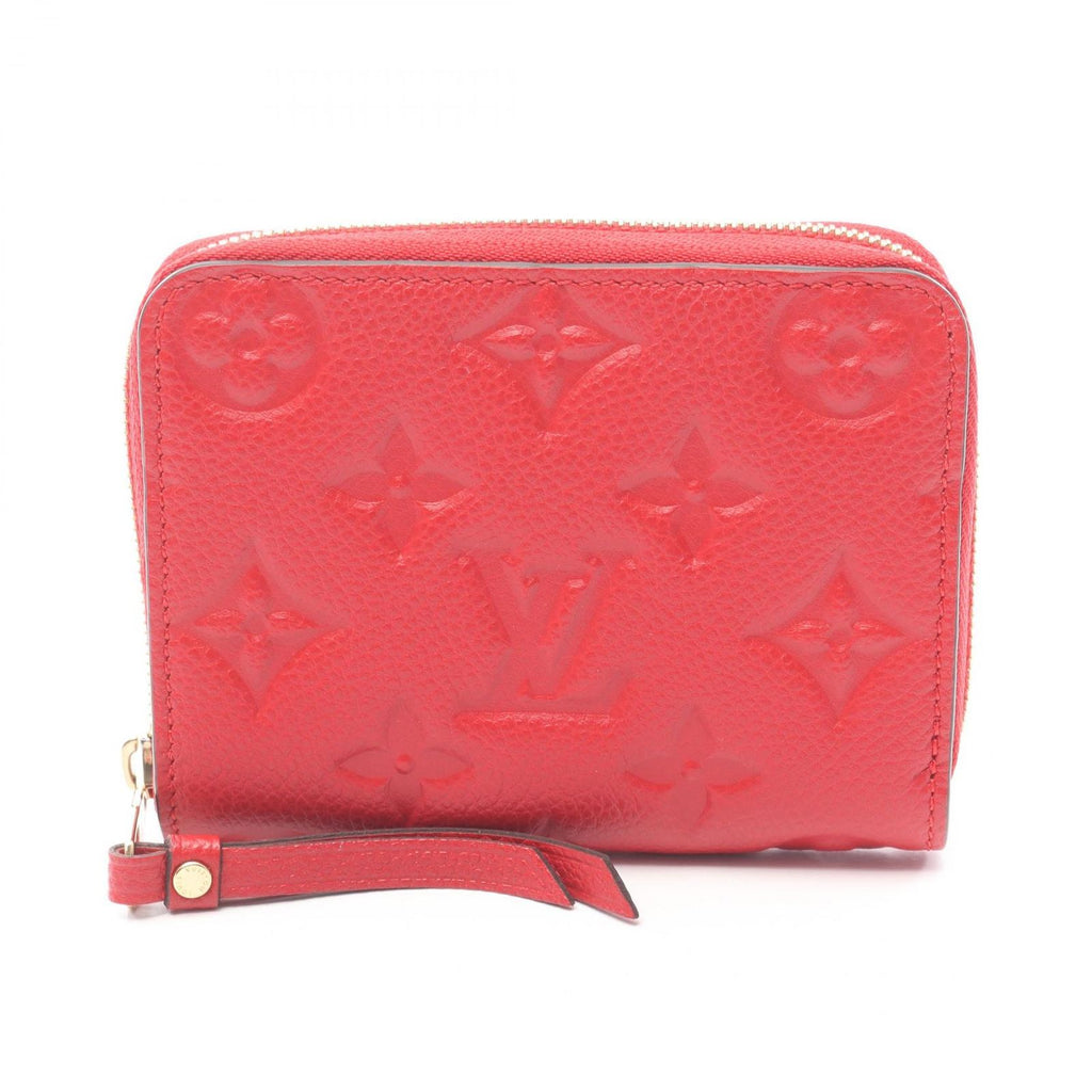 Louis Vuitton Coin Case Zippy Coinpa Cerise Leather Sledy