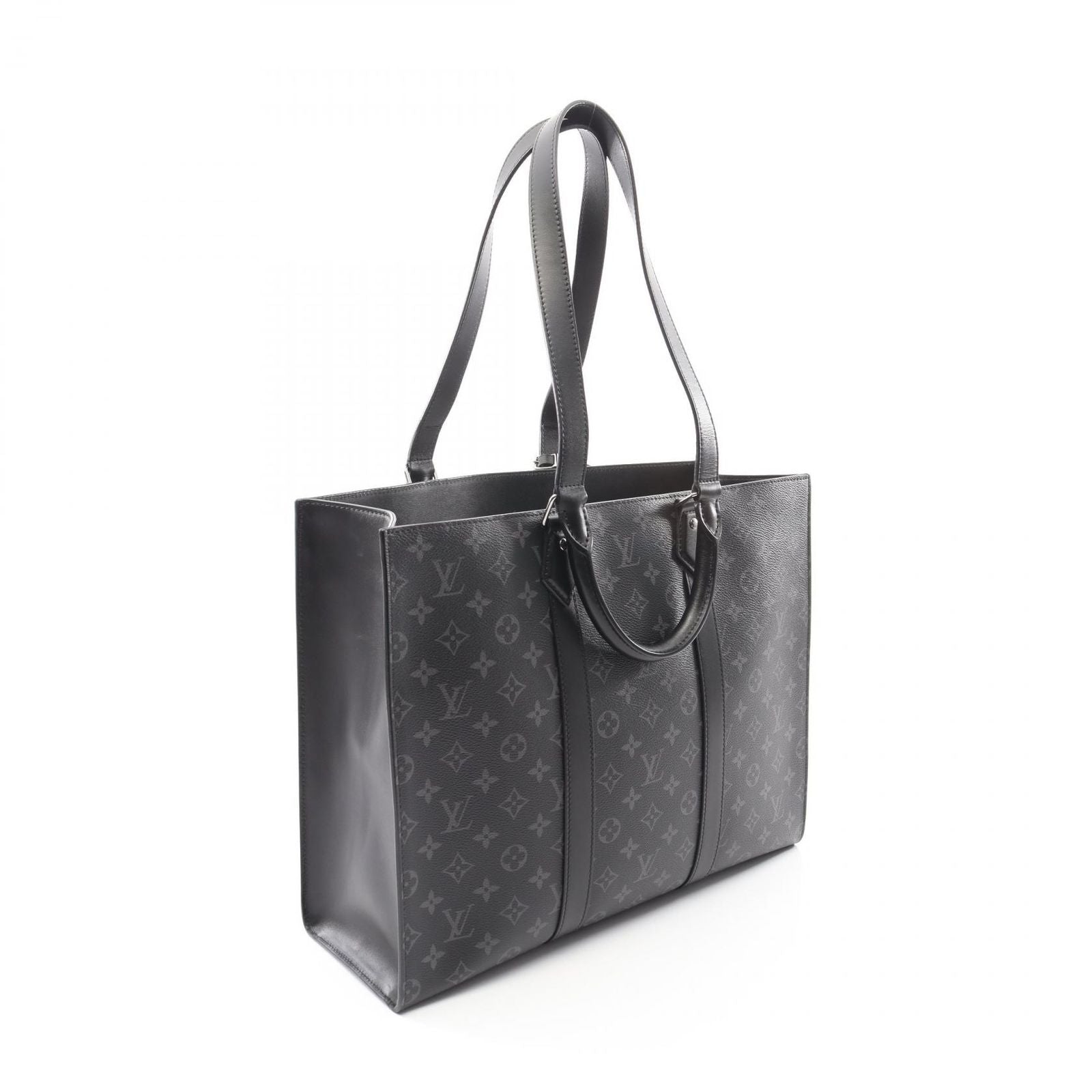 Louis Vuitton Tote Sac Plat Co Ting Canvas Leather — view 2