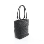 Chanel Tote Cambon Line Black Enamel Leather Patent — view 2