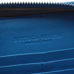 Bottega Veneta Shoulder Bag Intrecha Blue Leather Che Wallet — view 4