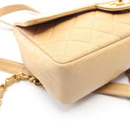 Chanel Backpack Quilted Beige Lambskin Suzu — view 6