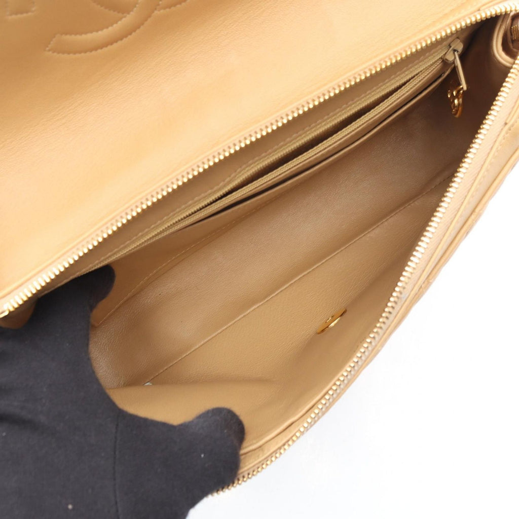 Chanel Backpack Quilted Beige Lambskin Suzu — view 3