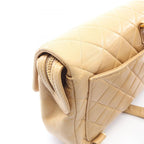 Chanel Backpack Quilted Beige Lambskin Suzu — view 9