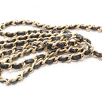 Chanel Shoulder Bag Quilted Mini Black Lambskin Chain — view 8