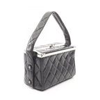 Chanel Handbag Quilted Black Lambskin Vanity — view 2