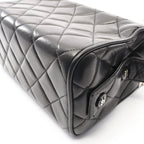 Chanel Handbag Quilted Black Lambskin Vanity — view 8