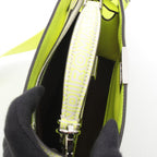 Fendi Handbag Peekaboo ISeeU X-cross White Neon Yellow Leather — view 3