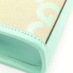 Gucci Handbag Interlocking Jumbo GG Mini Tote 2-Way Beige Green Canvas Leather — view 6